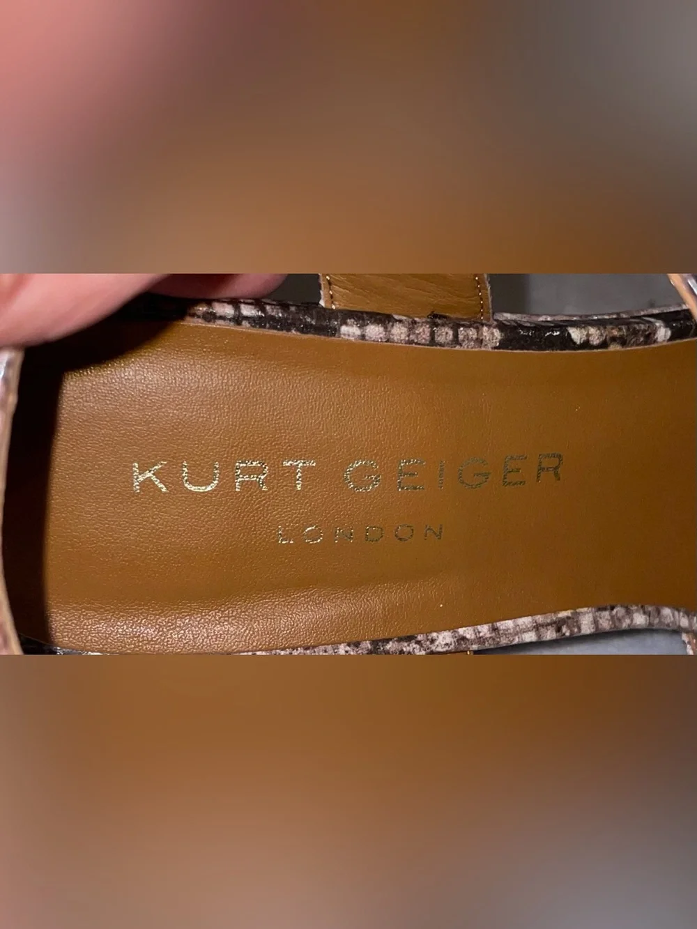 Kurt Geiger London Women Size 41 / US 10 Snake Platform Wedge Sandals Rhinestone